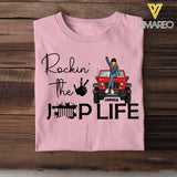 Personalized Rockin' The Jeep Life Jeep Girl T-shirt Printed HN241435