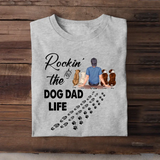 Personalized Rockin' The Dog Dad Life Happy Father's Day Gift For Dad T-shirt Printed HN241473