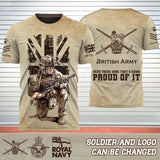 Personalized UK Army Veteran Been There Done That & Damn Proud Of It 3D T-shirt Printed AHVQ241508