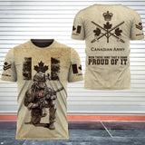 Personalized Canadian Army Veteran Been There Done That & Damn Proud Of It 3D T-shirt Printed AHVQ241508