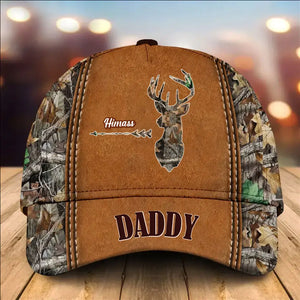 Personalized Deer Hunting Hunter Daddy & Kid Names 3D Cap Printed QTHN241507