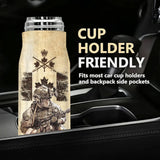 Personalized I'm a Veteran I Love Freedom I Wore Dog Tags I Have Served My Country I Walked The Walk Canadian Army Bullet Tumbler Printed AHVA241515