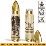 Personalized New Zealand Army Veteran Custom Rank & Name Bullet Tumbler Printed AHVA241537