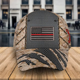 Personalized US Firefighter Flag Custom Name  Cap 3D Printed QTKH241556