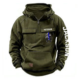 Personalized Australian Veteran Starpan Helmet & Name American Retro Hooded Sweatshirt Printed QTKH241589