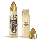 Personalized UK Veteran Custom Rank & Name Bullet Tumbler Printed AHVA241456