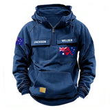 Personalized Australian Welder Australia Flag American Retro Hooded Sweatshirt Printed KVH241601