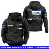 Personalized The Legend Has Retired US Police Department American Retro Hooded Sweatshirt Printed VQ241616