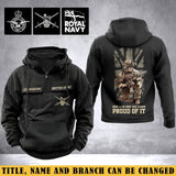 Personalized UK Army Veteran Been There Done That & Damn Proud Of It American Retro Hooded Sweatshirt Printed LVA241621