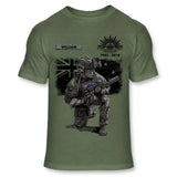 Personalized Australian Veteran Camo Custom Name & Time T-shirt Printed VQ241619