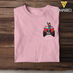 Personalized Jeep Girl Custom Name Jeep Lovers T-shirt Printed HN241661