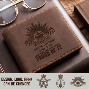 Personalized Australian Army Veteran Been There Done That & Damn Proud Of It Leather Wallet Printed AHVQ241663