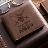 Personalized UK Army Veteran Been There Done That & Damn Proud Of It Leather Wallet Printed AHVQ241663