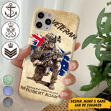 Personalized Australian Veteran Custom Name & Rank Phonecase Printed AHHN241696