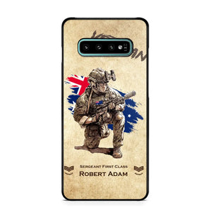 Personalized Australian Veteran Custom Name & Rank Phonecase Printed AHHN241696