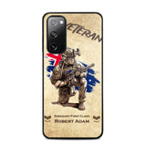 Personalized Australian Veteran Custom Name & Rank Phonecase Printed AHHN241696