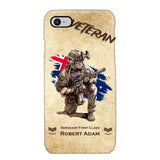 Personalized Australian Veteran Custom Name & Rank Phonecase Printed AHHN241696