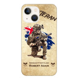 Personalized Australian Veteran Custom Name & Rank Phonecase Printed AHHN241696