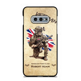 Personalized UK Veteran Custom Name & Rank Phonecase Printed AHHN241696