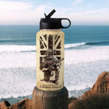 Personalized UK Veteran Logo Custom Name, Rank & Time Water Bottle 3D Printed AHVA241701