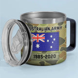 Personalized Australian Army Rank Camo  Australia Flag Coffee Cup Printed KVH241733