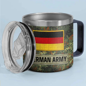 Personalized German Army Veteran Rank Camo Custom Name Coffee Cup 3D Printed AHVA241745