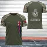 Personalized British Army Been There Done That & Damn Proud Of It British Veteran Camo Logo 3D T-shirt Printed AHVQ241819