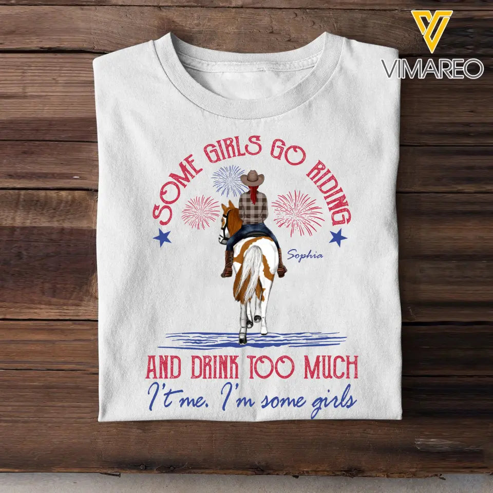 Personalized Some Girls Go Reding And Drink Too Muuch It's Me I'm Some Girls Jeep Girl T-shirt Printed HN241839