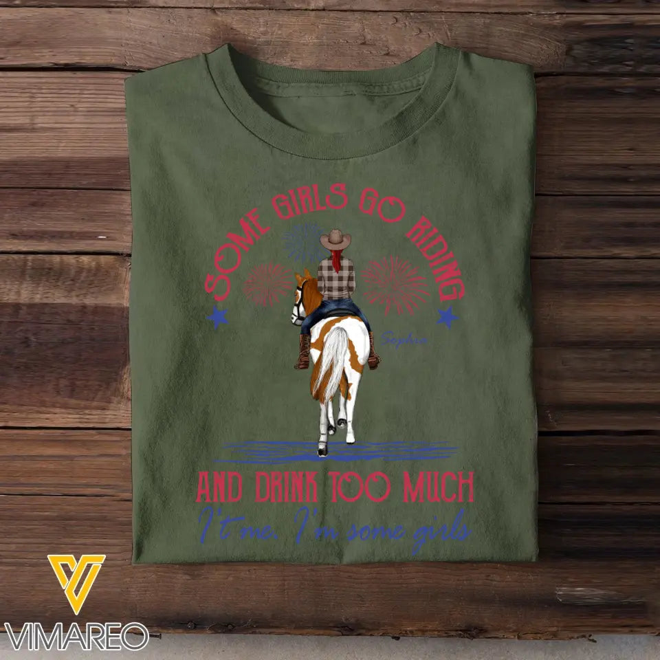 Personalized Some Girls Go Reding And Drink Too Muuch It's Me I'm Some Girls Jeep Girl T-shirt Printed HN241839