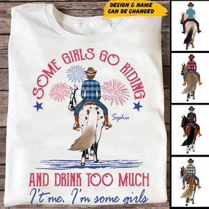 Personalized Some Girls Go Reding And Drink Too Muuch It's Me I'm Some Girls Jeep Girl T-shirt Printed HN241839