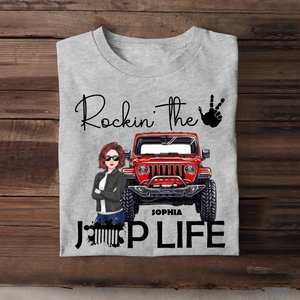 Personalized Rockin' The Jeep Life Jeep Girl T-shirt Printed HN241871