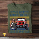 Personalized The Best Things In Life Mess Up Your Hair Jeep Girl T-shirt Printed HN241888