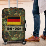 Personalized German Veteran Rank Camo German Flag Custom Name & Time Suitcase Printed LVA241904
