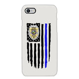 Personalized US Police Badge Police Officer US Flag Blue Line Phonecase Printed QTVQ241908