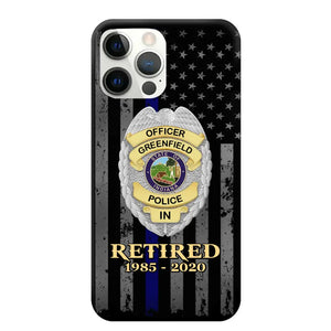 Personalized US Police Badge Retired Police Officer Custom ID Phonecase Printed QTVA241911