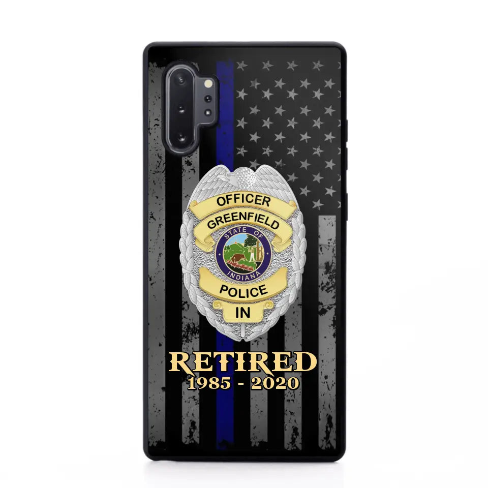 Personalized US Police Badge Retired Police Officer Custom ID Phonecase Printed QTVA241911