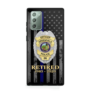 Personalized US Police Badge Retired Police Officer Custom ID Phonecase Printed QTVA241911