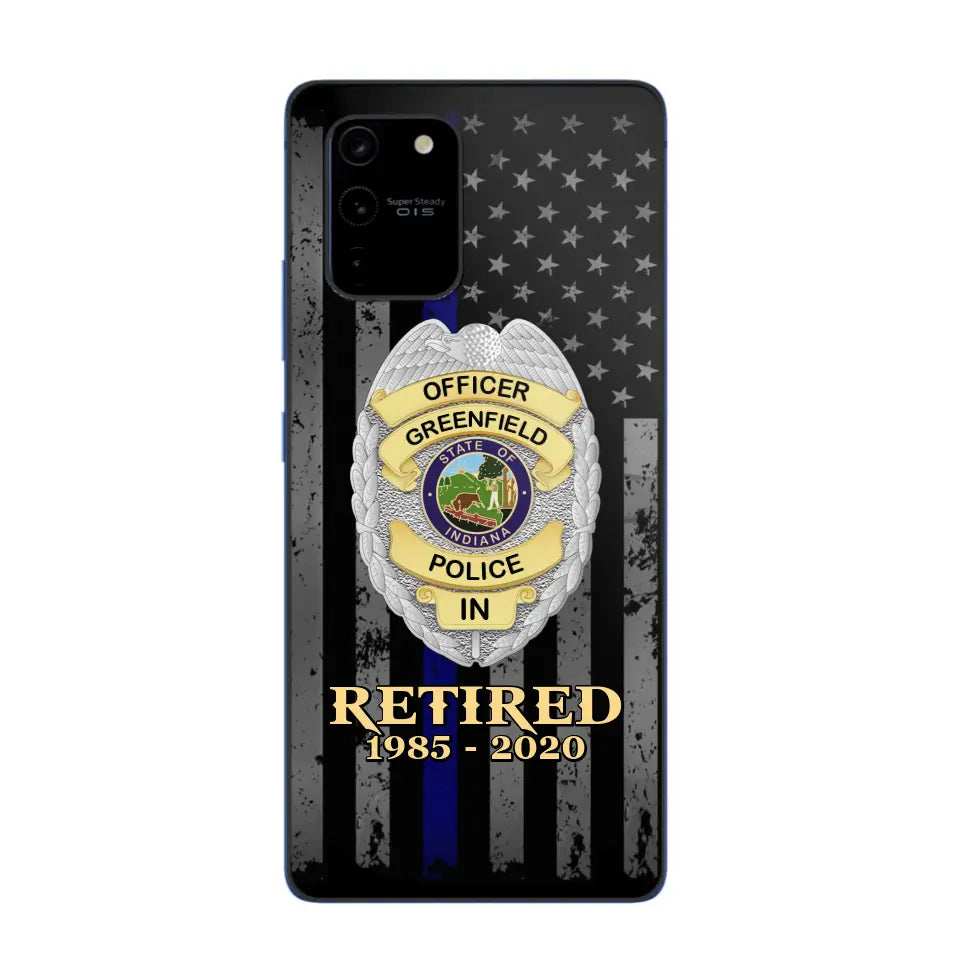 Personalized US Police Badge Retired Police Officer Custom ID Phonecase Printed QTVA241911