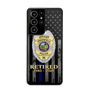 Personalized US Police Badge Retired Police Officer Custom ID Phonecase Printed QTVA241911