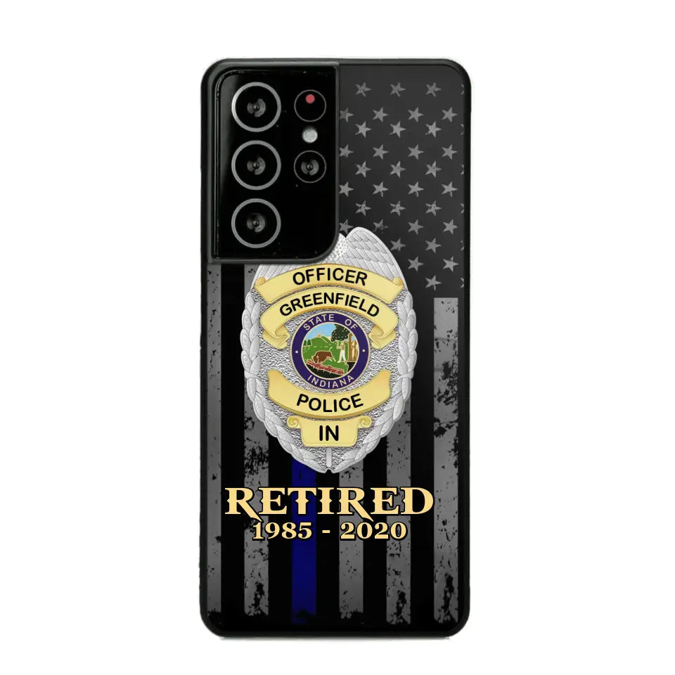 Personalized US Police Badge Retired Police Officer Custom ID Phonecase Printed QTVA241911