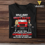 Personalized Walk Away I Am A Grumpy Old Man But Not Yours I Am The Property Ò A Freaking Awesome Jeep Lady But She Is A Bit Crazy And Scares Me Sometimes Jeep Couple T-shirt Printed KVH241925