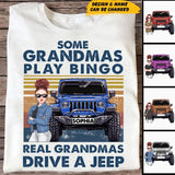 Personalized Some Grandmas Play Bingo Real Grandmas Drive A Jeep Jeep Girl T-shirt Printed KVH241933