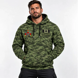 Personalized Canadian Soldier Camo Custom Branch Logo & Name Hoodie 3D Printed