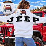 Personalized Jeep Girl Across Shoulder Hoodie 2D Printed