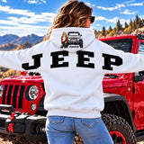 Adventure Jeep Hoodie in the Mountains