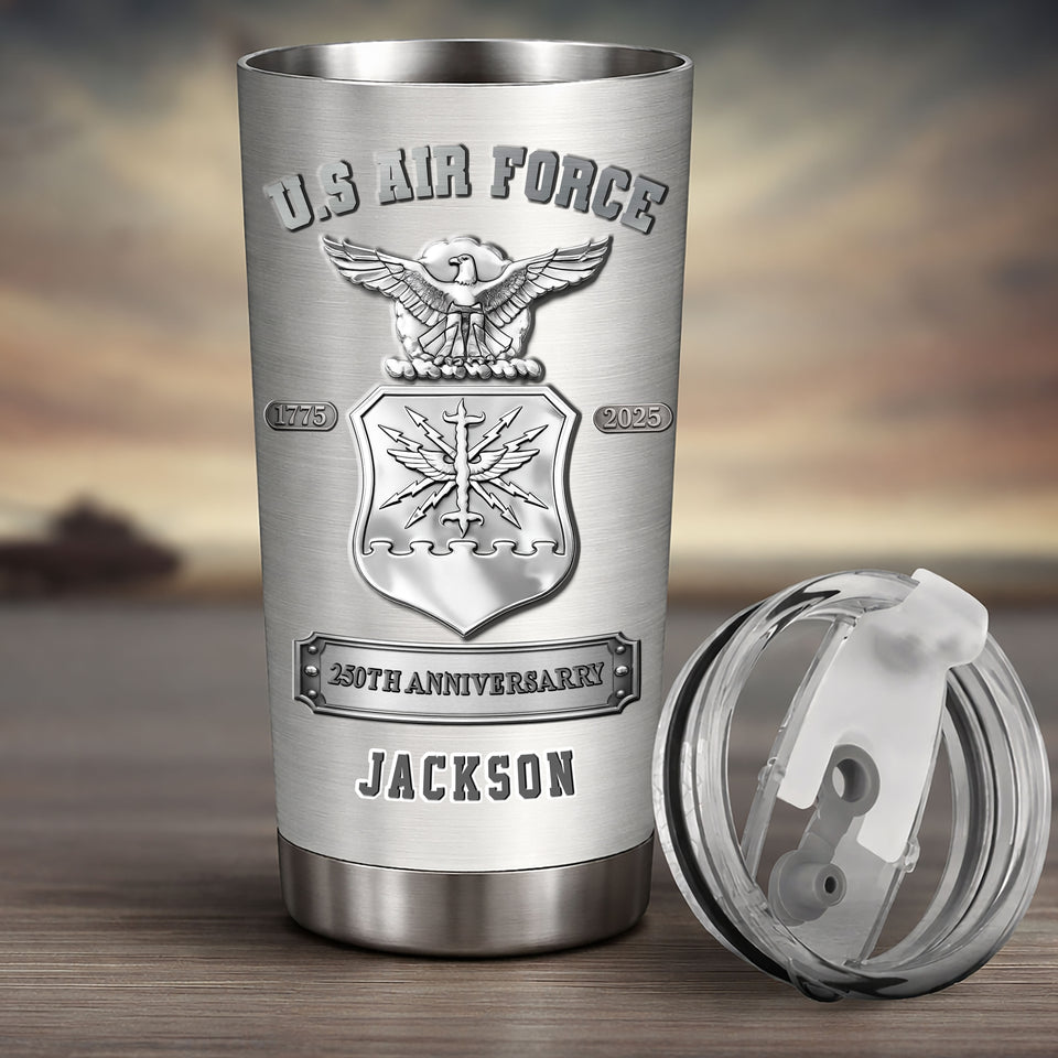 Premium Personalized US Veterans Tumbler C24032601, , Gifts For US Veterans, Gifts On Father's Day, Veterans Day.
