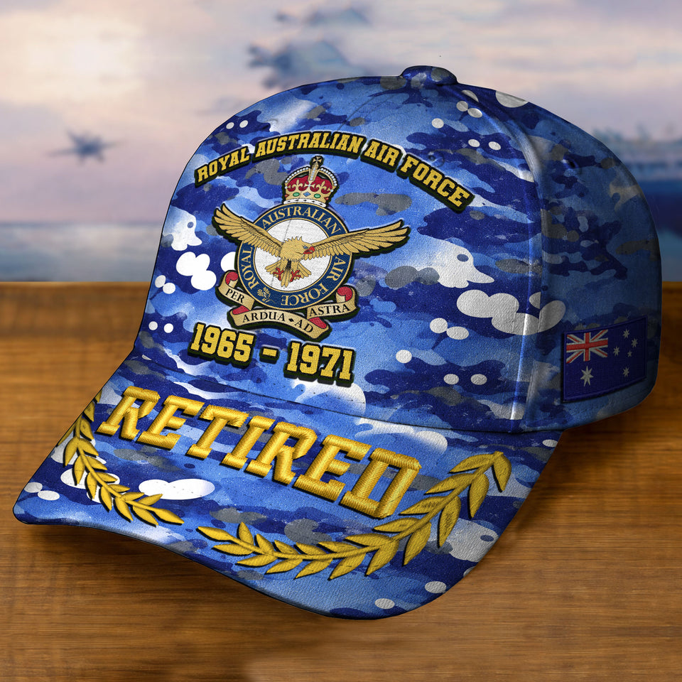 Personalized Premium Australian  Embroidered Veterans Hats C24032601, Gifts ForVeterans, Gifts For Independence Day, Veterans Day.