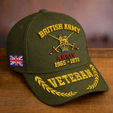 Personalized Premium British Embroidered Veterans Hats C20032601, Gifts For Veterans, Gifts For Independence Day, Veterans Day.