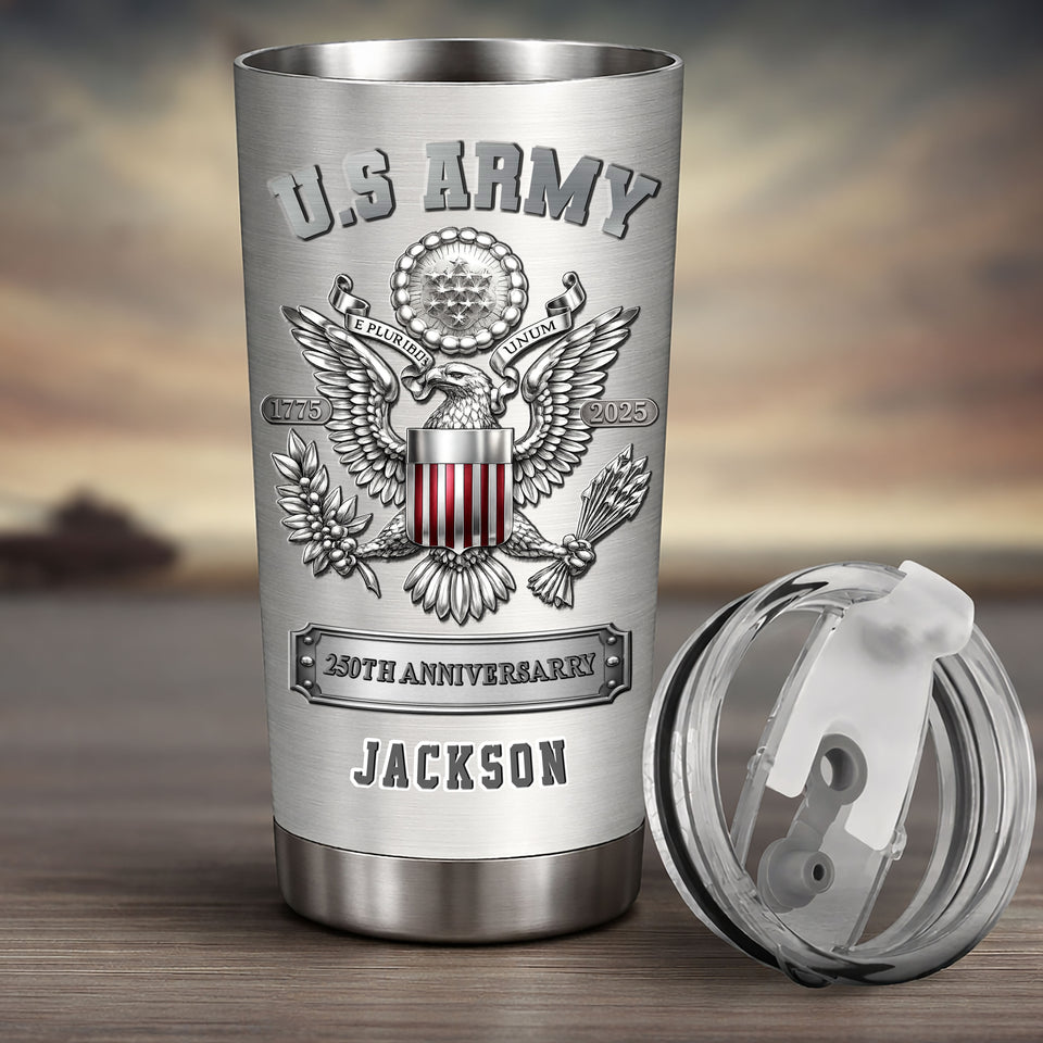 Premium Personalized US Veterans Tumbler C24032601, , Gifts For US Veterans, Gifts On Father's Day, Veterans Day.