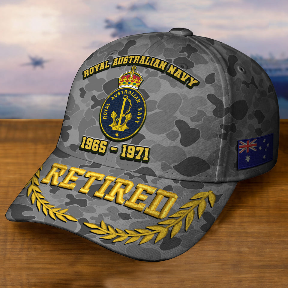 Personalized Premium Australian  Embroidered Veterans Hats C24032601, Gifts ForVeterans, Gifts For Independence Day, Veterans Day.